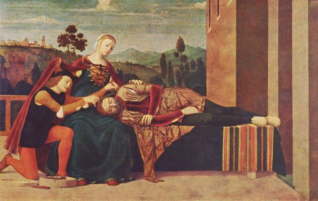 Francesco Morone: "Sansón y Dalila". Milán, Museo Poldi Pezzoli.
